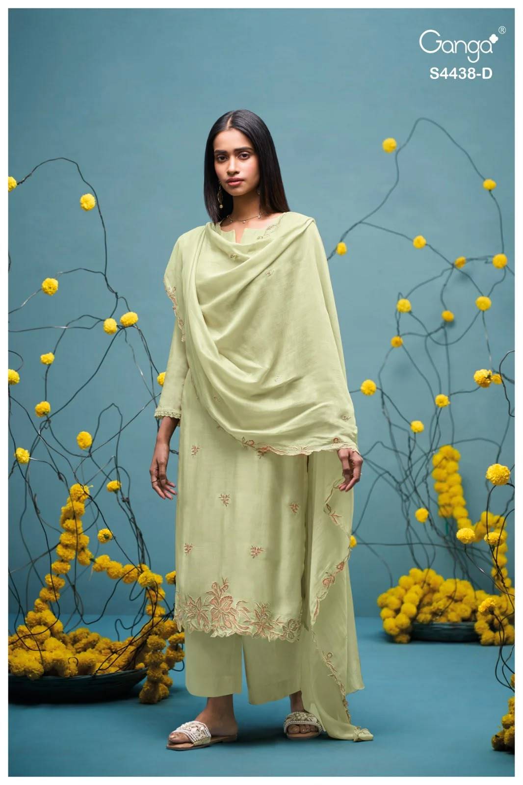 FIRASHA 4438 Series By GANGA FASHION Stylish Beautiful Colourful Silk Dresses At Wholesale Price
